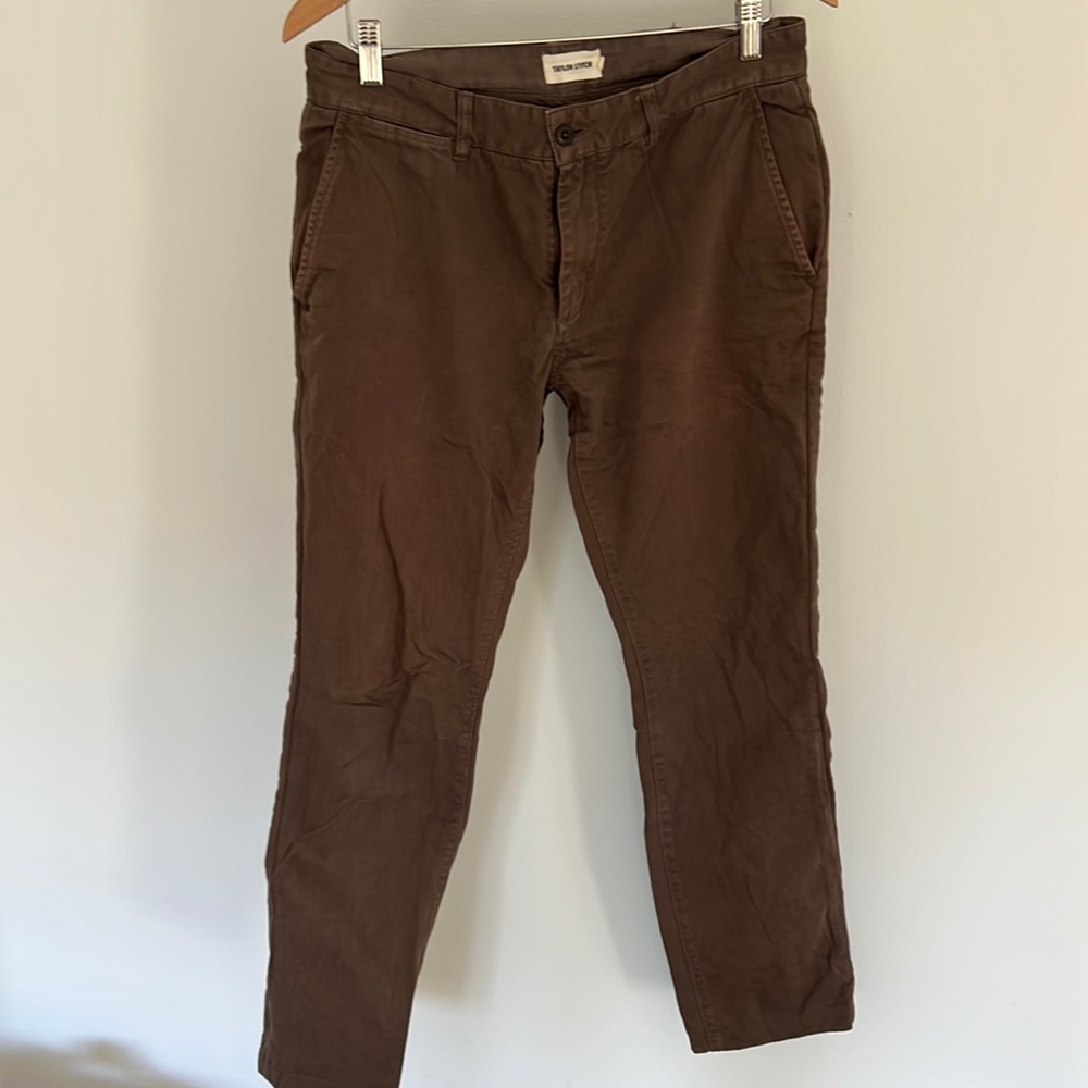 Taylor Stitch Slim Foundation Pant in Organic Espresso